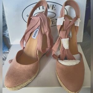 Steve Madden espadrille platform wedges sz 6.5